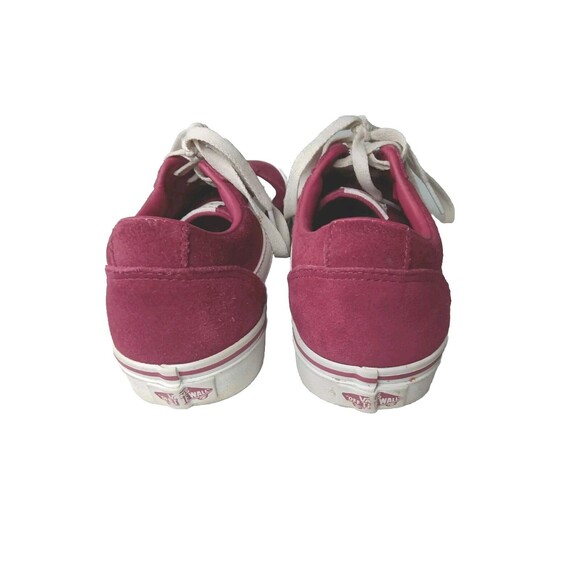 Vans Old Skool Shoes Women Size 9 Maroon Red Suede Sneakers - Picture 6 of 8